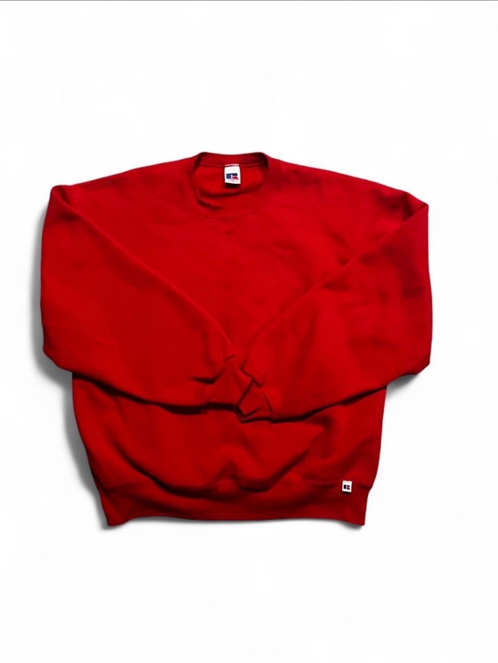 Russell Athletic Red Crewneck Sweatshirt - Classic Pullover